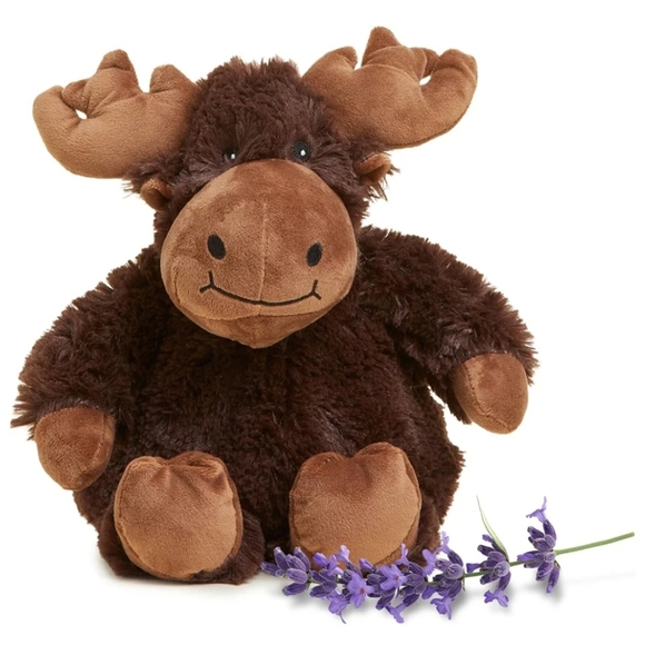 Warmies Plush Brown Moose Lavender Scented - Picture 1 of 15